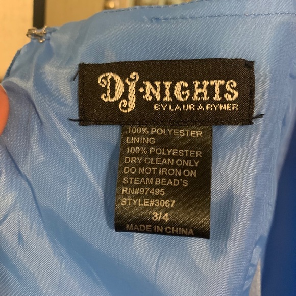 Blue Cocktail Dress - Picture 9 of 9